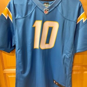 🏆🏆🏆Justin Herbert Los Angeles Chargers Game Jersey - Powder Blue⚾🏀🏈⚾🏀🏈⚾�